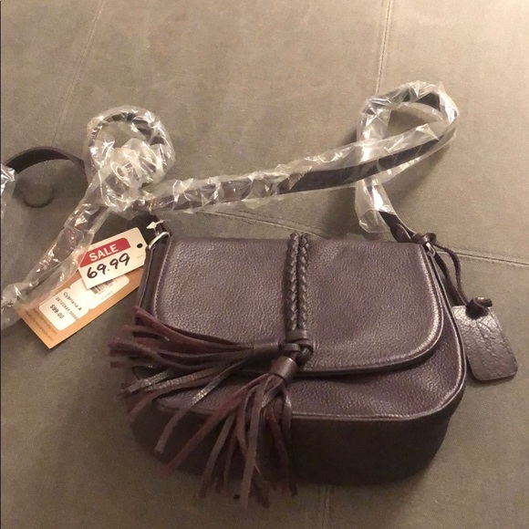 clarks purple handbag